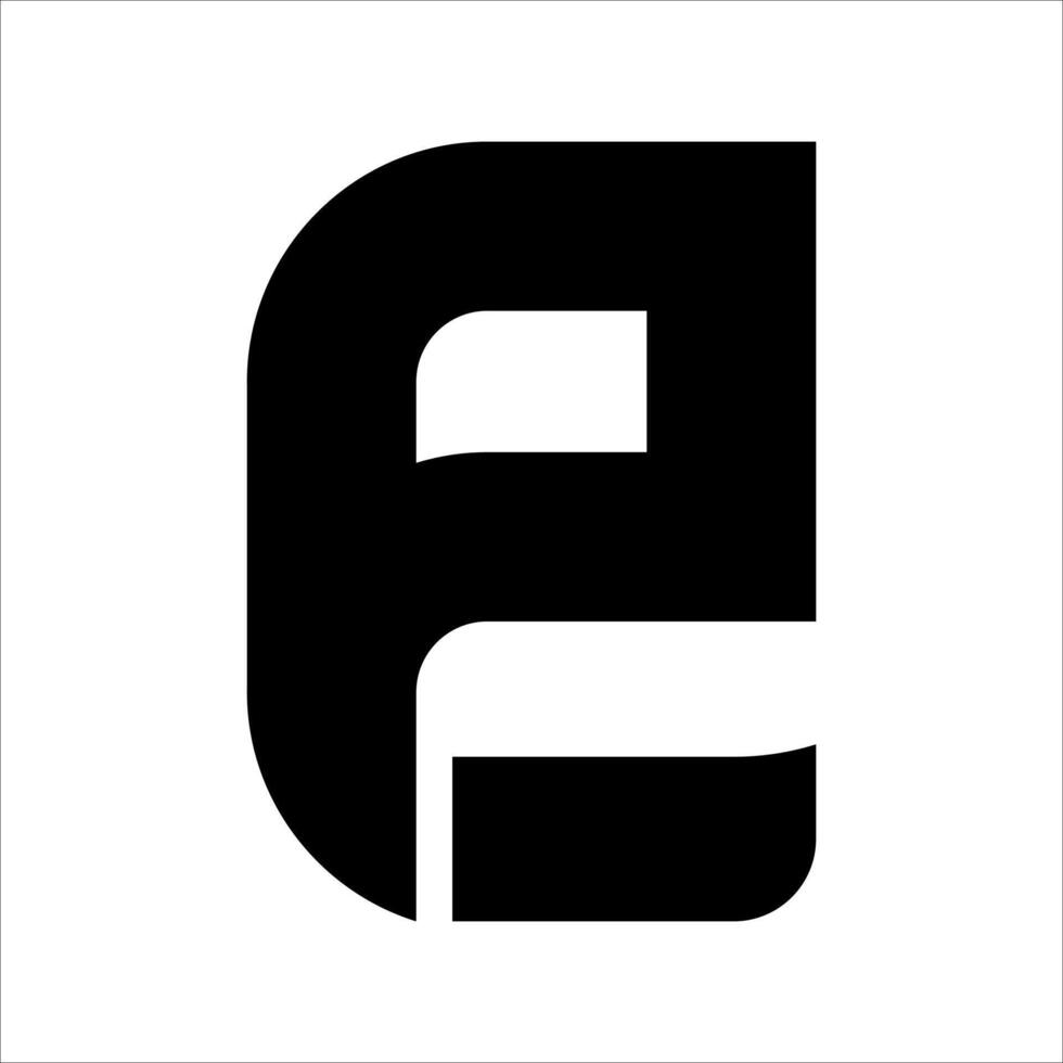 Letter E initial logo illustration vector