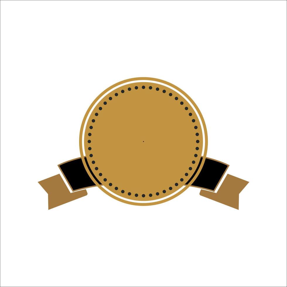Flat shield badge icon element vector