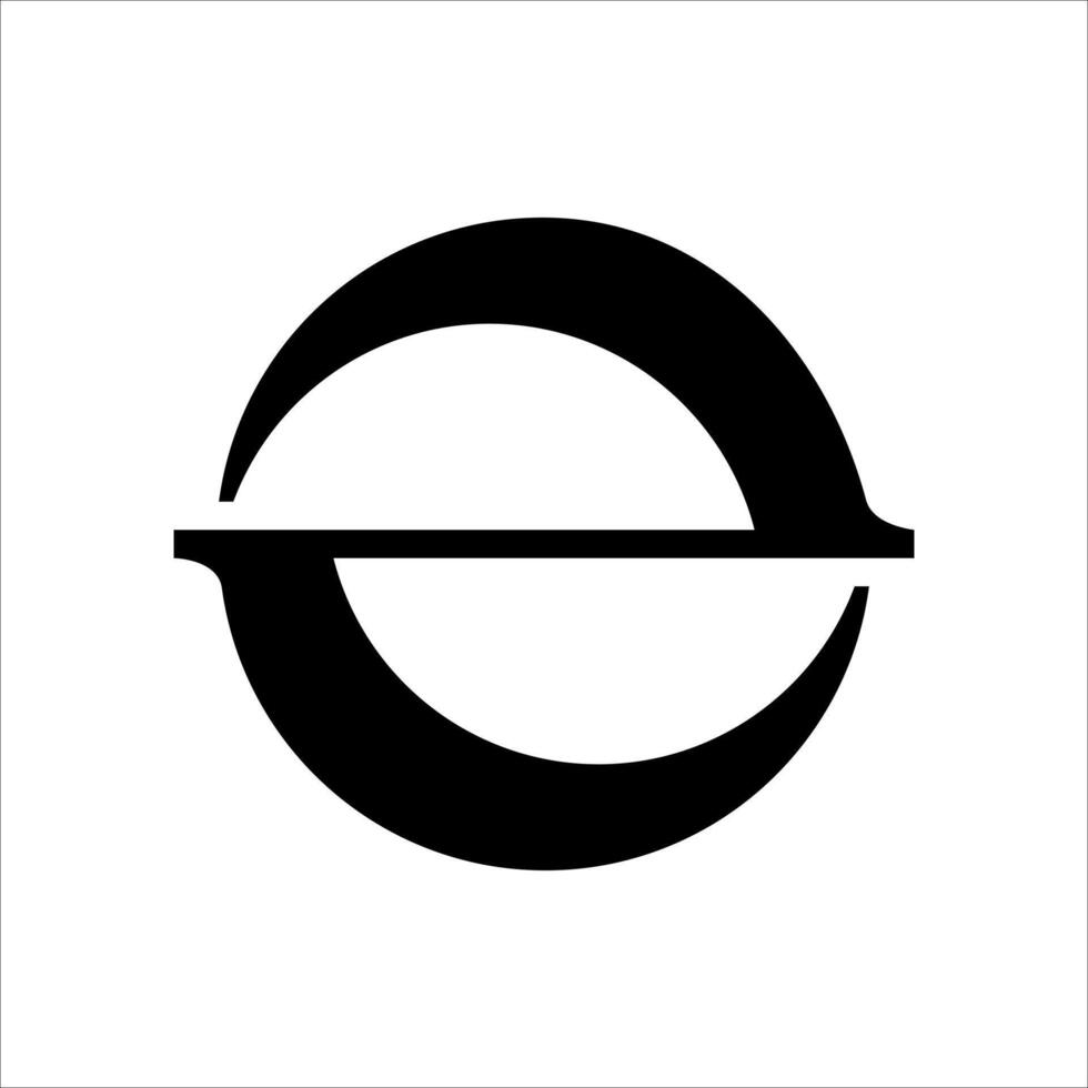 Letter E initial logo illustration vector