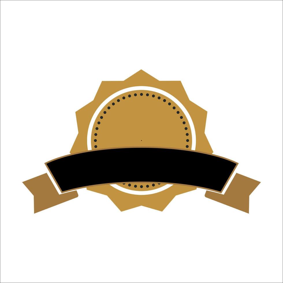 Flat shield badge icon element vector