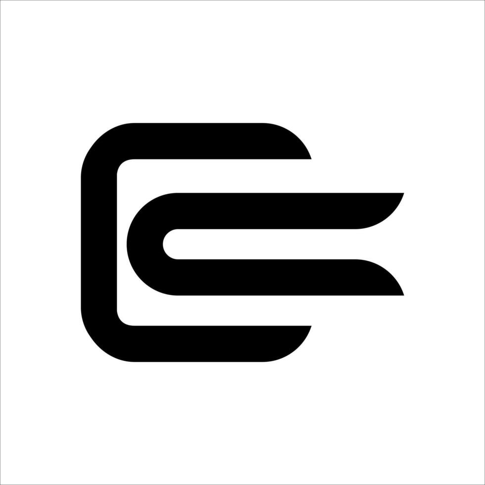 Letter E initial logo illustration vector