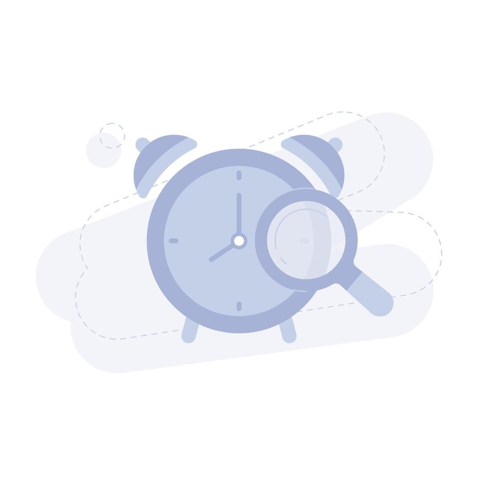 Alarm Schedule Not Found UI Illustration vector