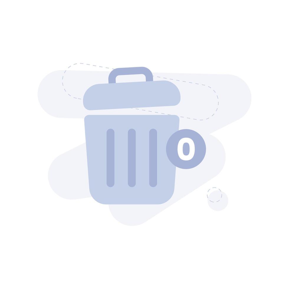 Trash Empty UI Illustration vector