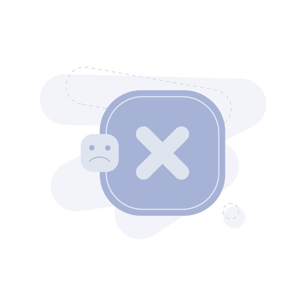 Failed UI Illustration vector