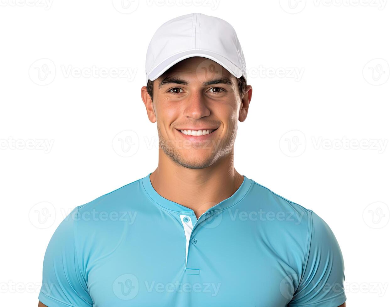 Smiling Man, Isolated on White photo