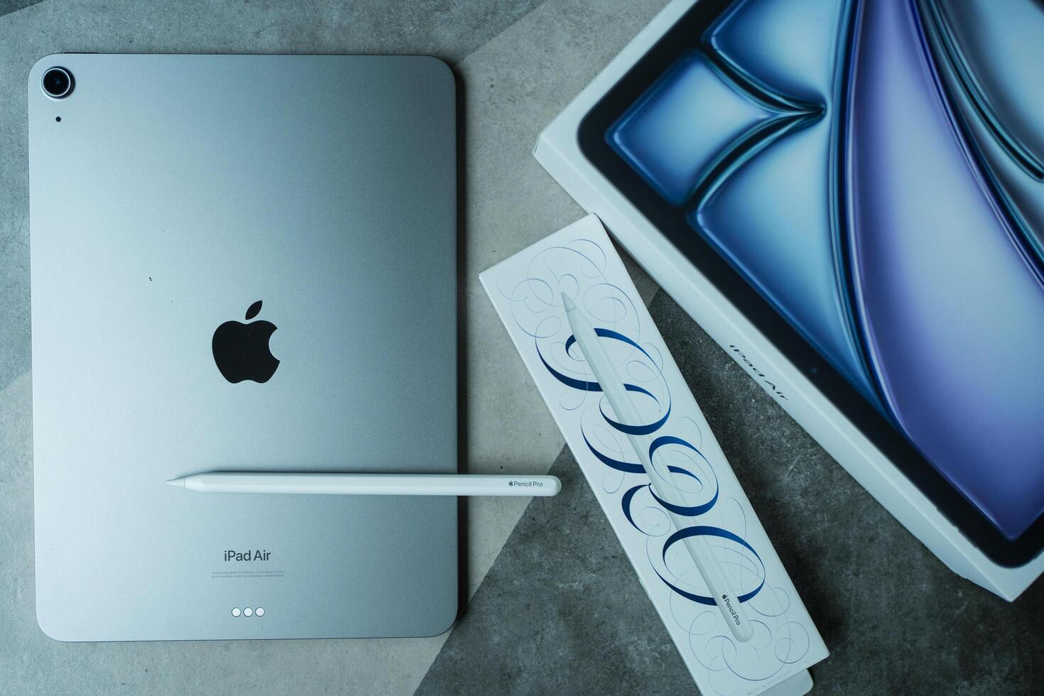 Bangkok, Thailand - July 31, 2024 iPad Air Space gray color Bangkok, Thailand - July 31, 2024 iPad Air Space gray color