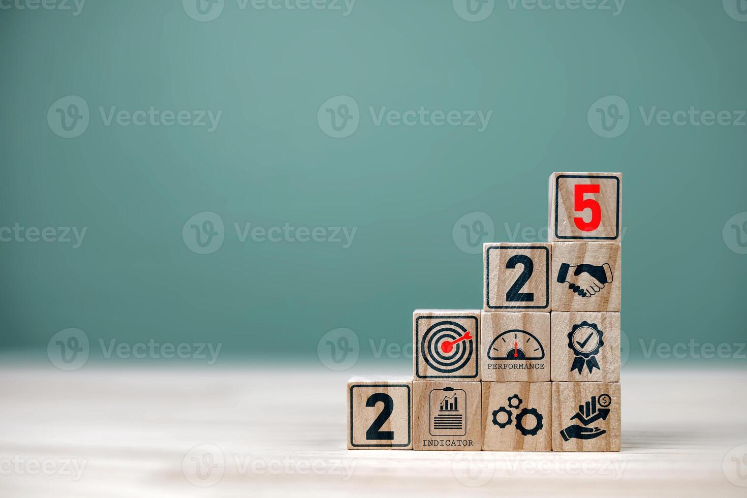 Key performance indicators KPI, and process setting goals for business success. Means to efficiency, and performance results from evaluation. with copy space photo