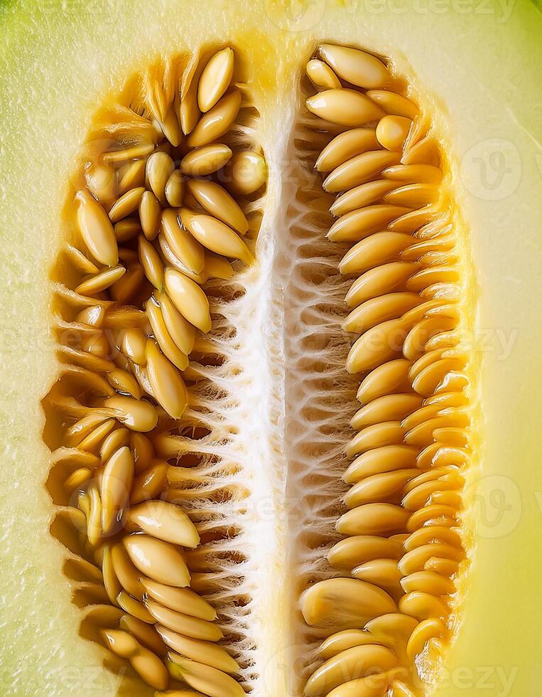 A close-up photo of a ripe melon. Pattern texture background