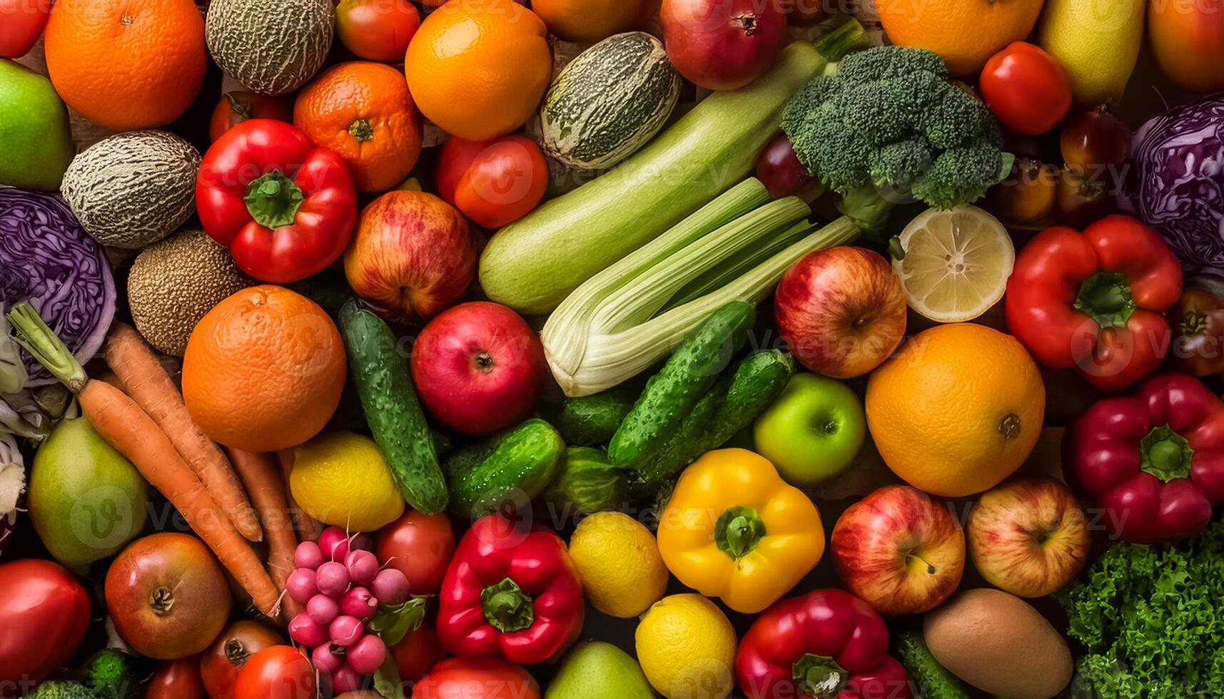 High quality photo fresh fruits and vegetables. Pattern texture background.