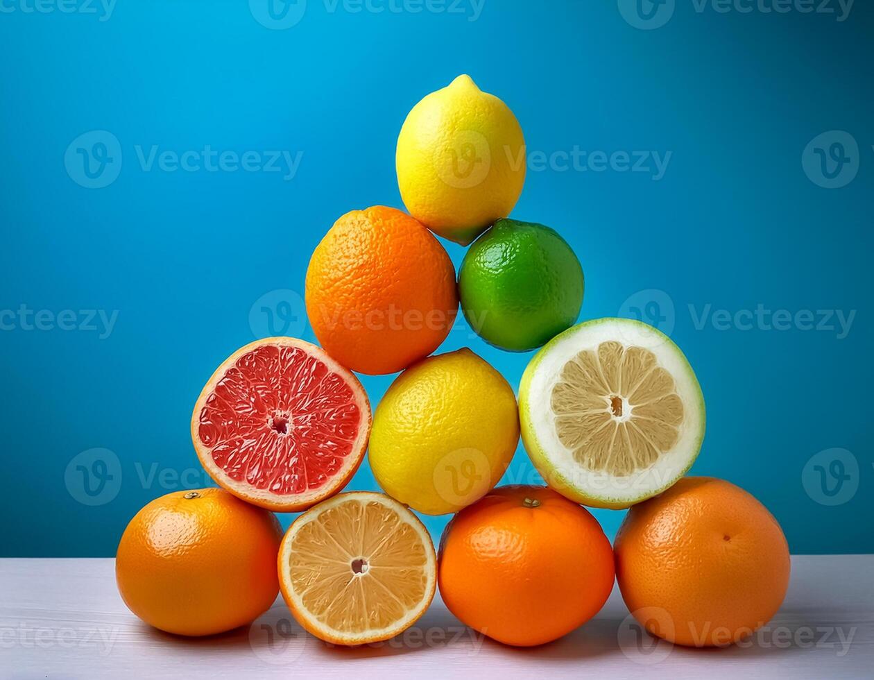 Grapefruit, lime, orange, lemon. photo