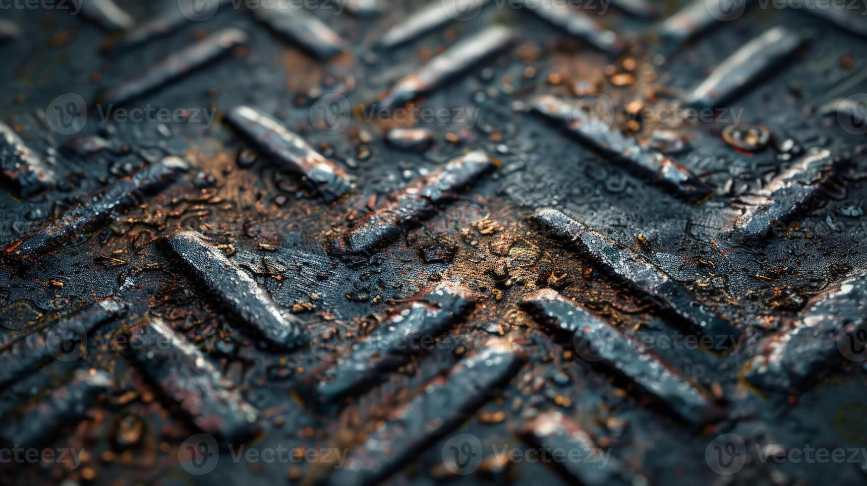 Close Up of Rusty Metal Surface Texture photo