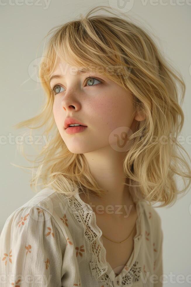 Close Up Portrait of Person Wearing Shirt photo