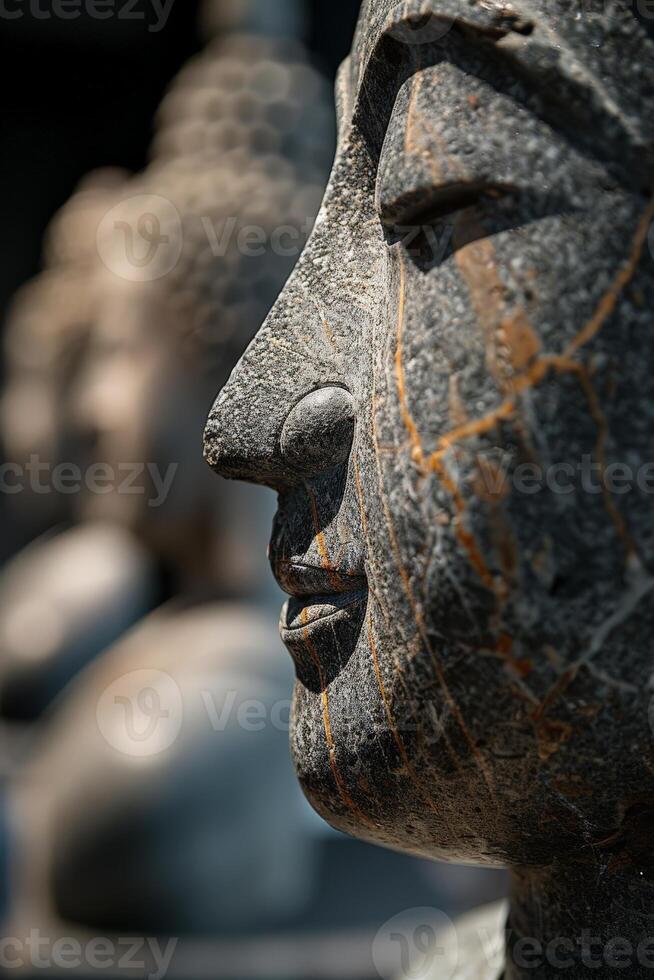 Close up of a buddha statue photo