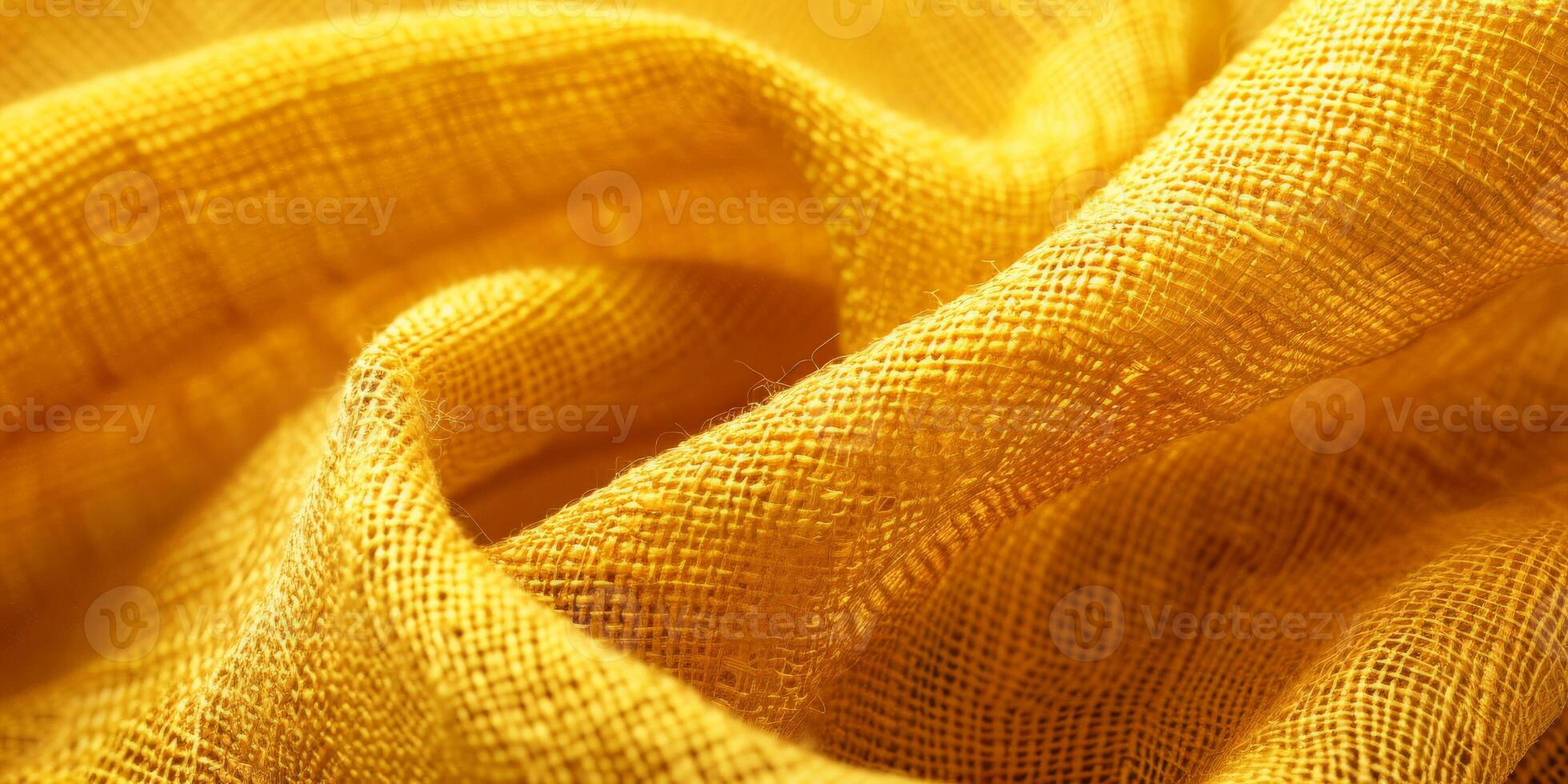 Close up view of yellow fabric photo