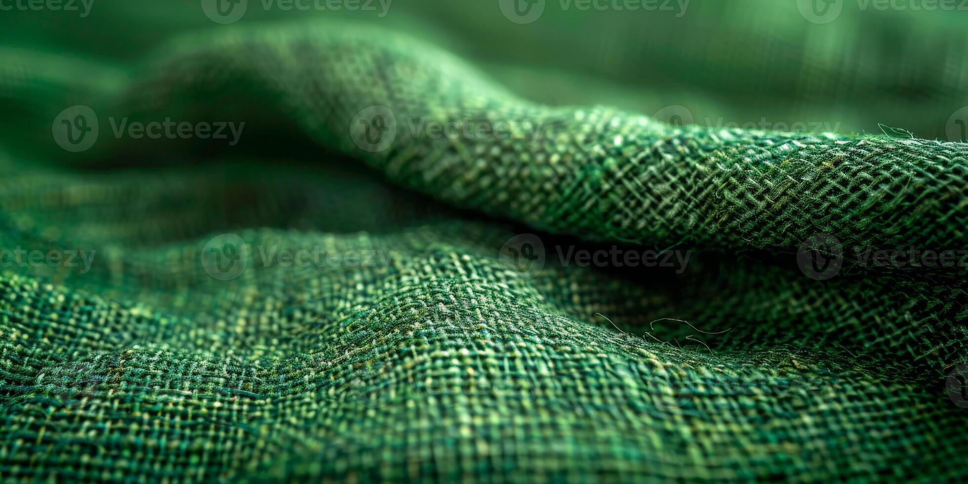 Close up view of green cloth photo