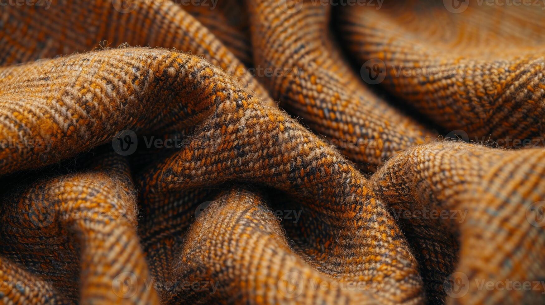 Close up view of brown fabric photo
