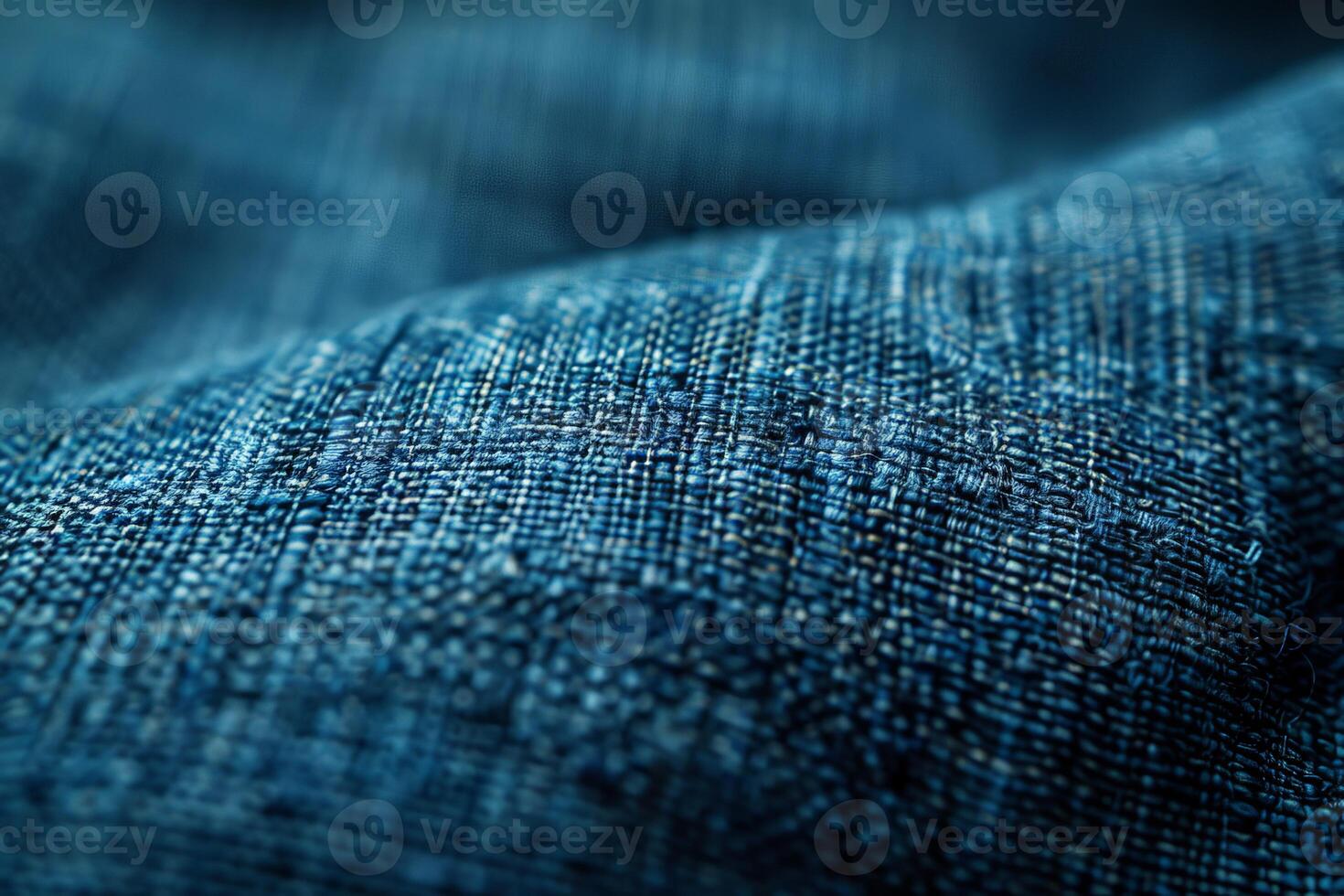 Close up view of blue fabric photo
