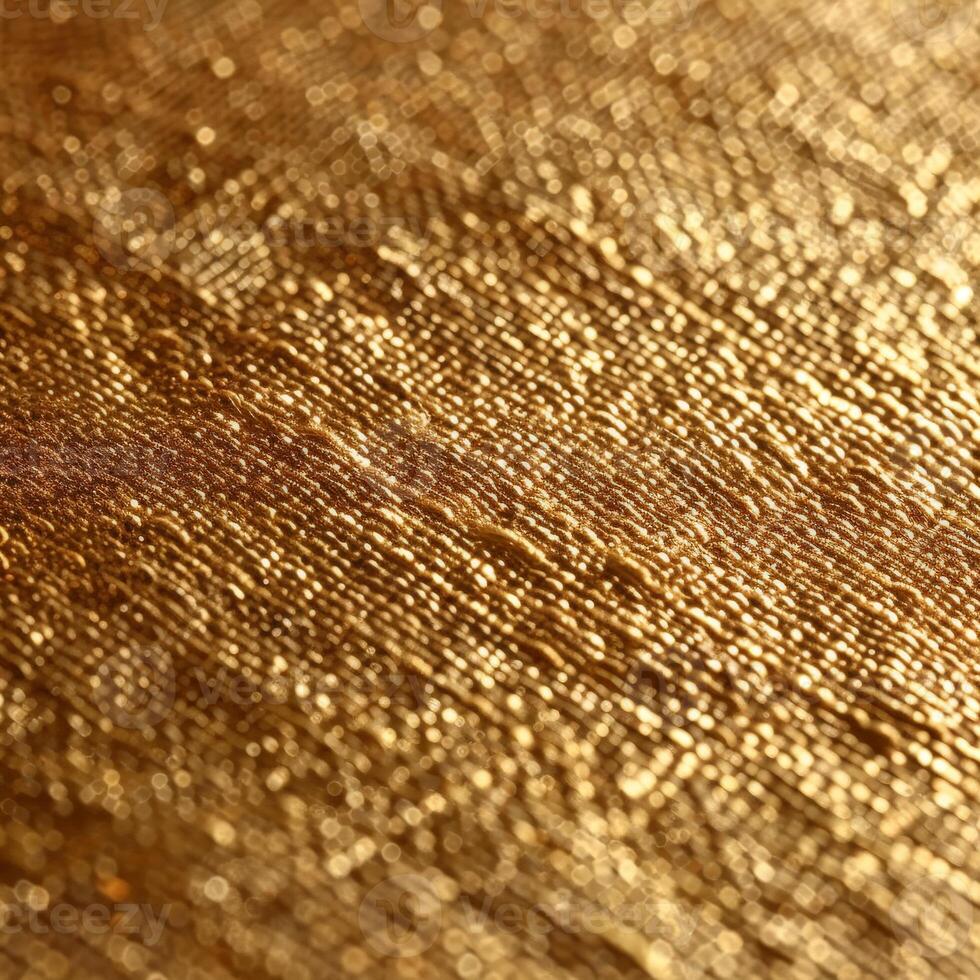 Close up view of a gold cloth photo