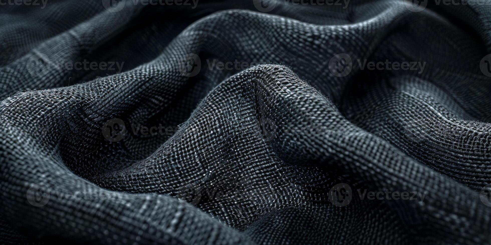 Close up of black fabric photo
