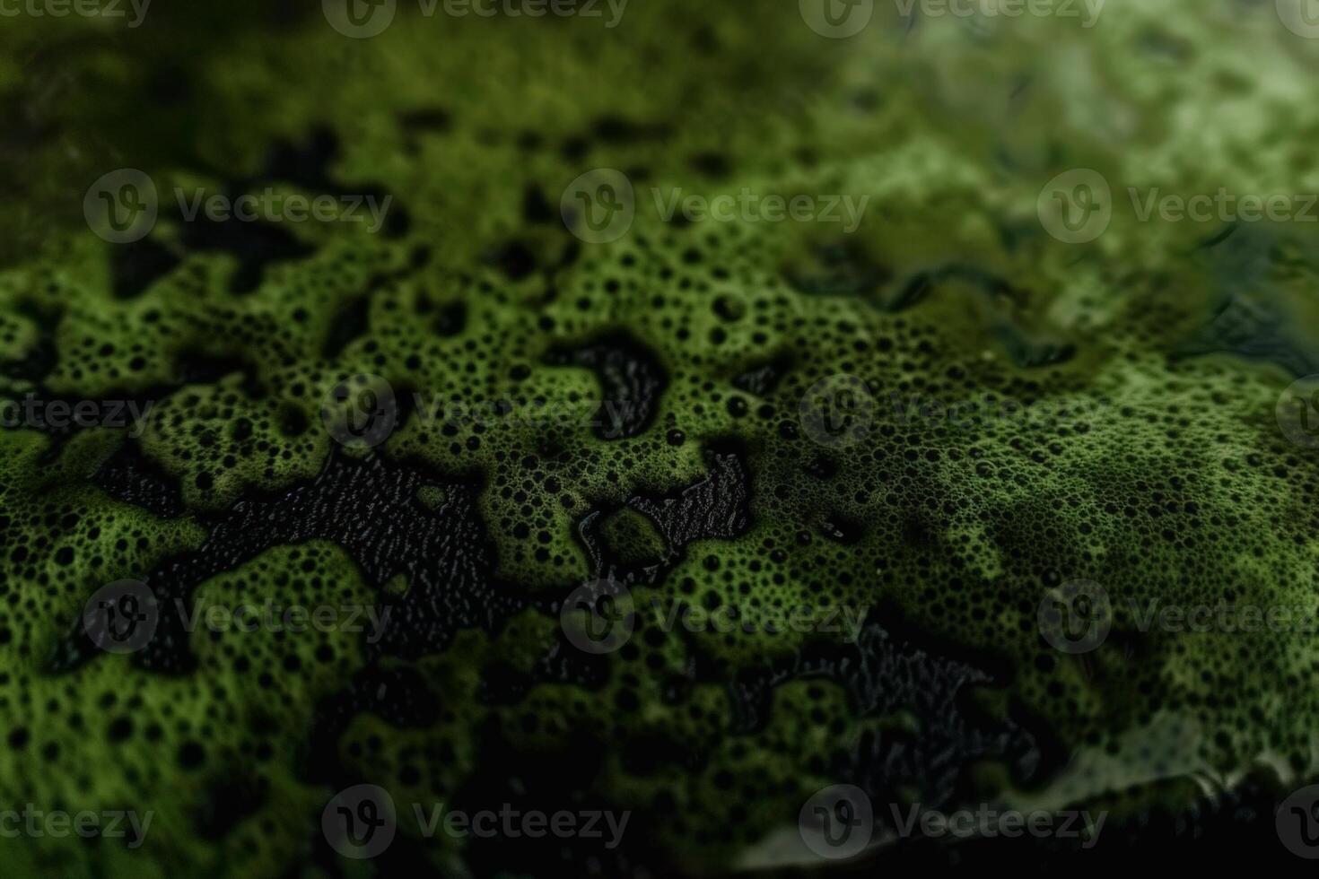Close up of green substance on surface photo