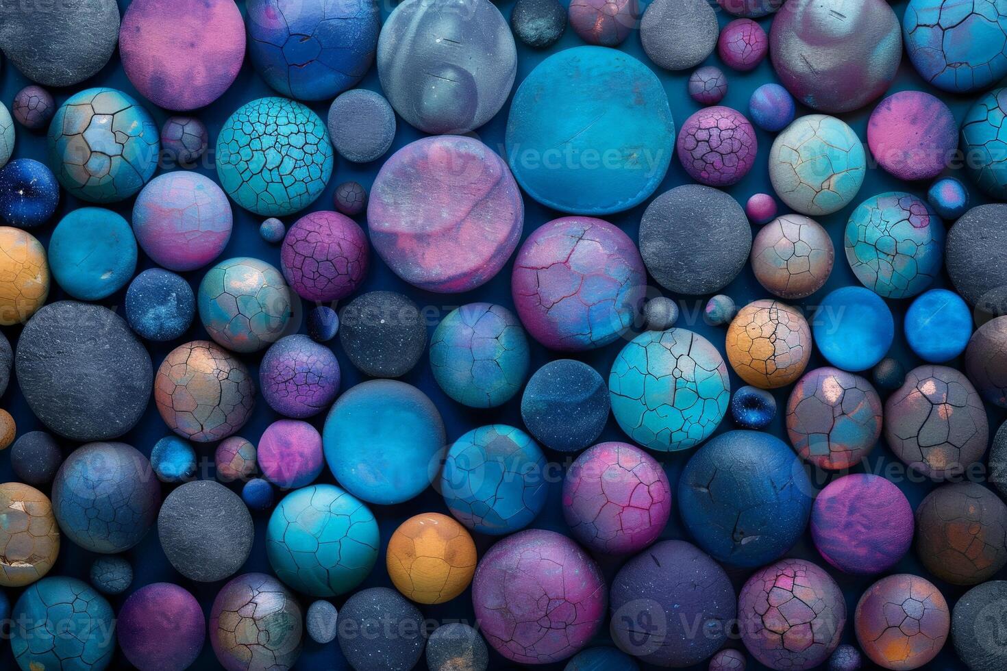 Variegated Rocks in Various Colors photo