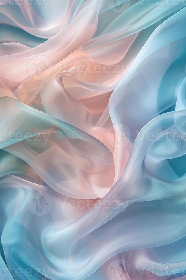 Blue and Pink Background With Wavy Lines photo