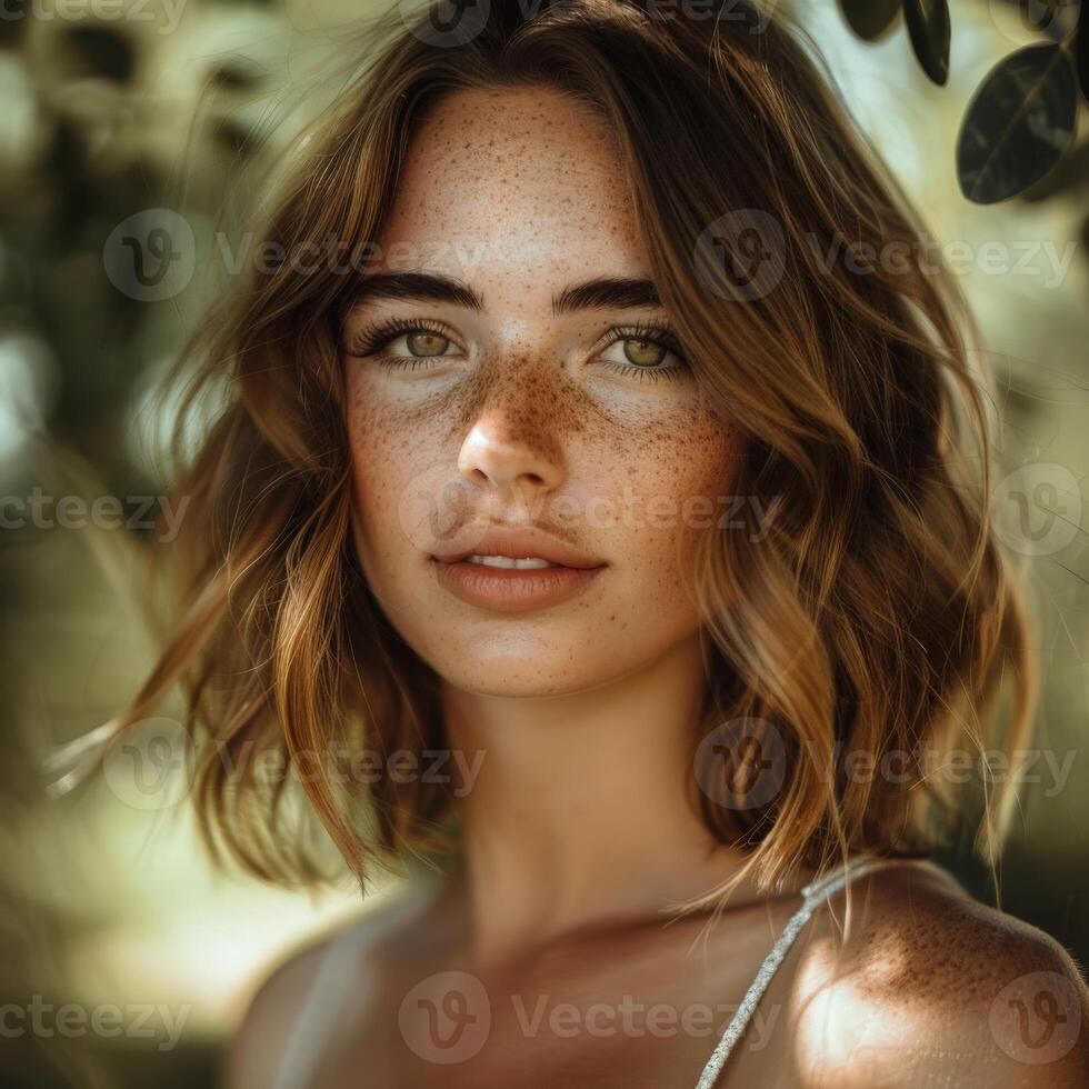 Woman With Freckled Hair and Skin photo