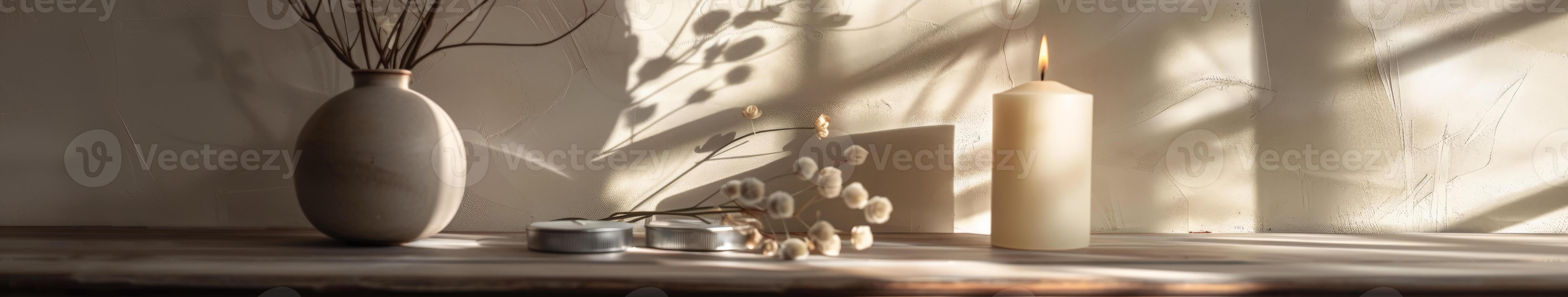 Vase on Table by Window photo