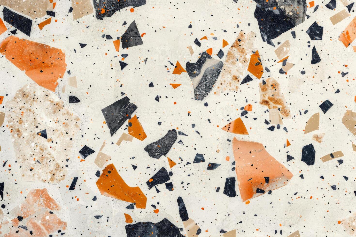 Close Up of White and Orange Wall photo