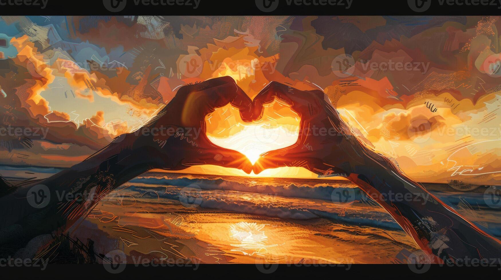 Hands Forming Heart Shape photo