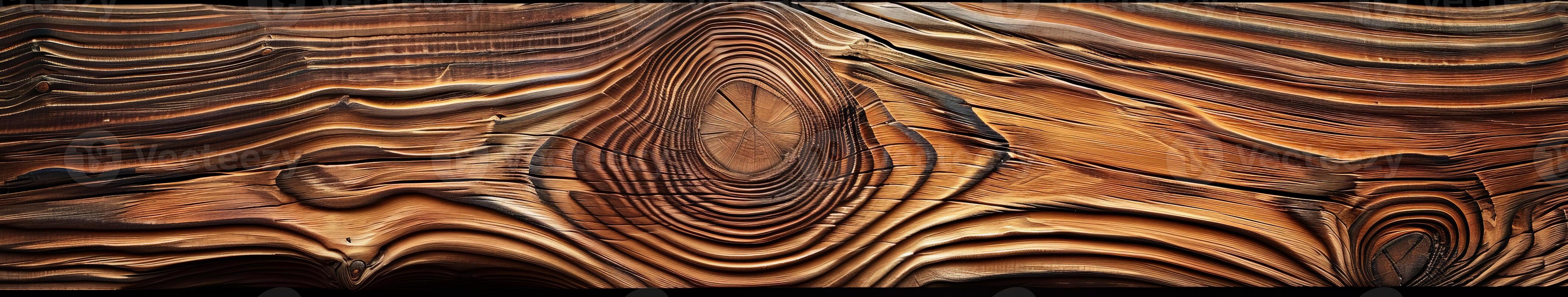 Close-Up of Wooden Surface With Wavy Lines photo