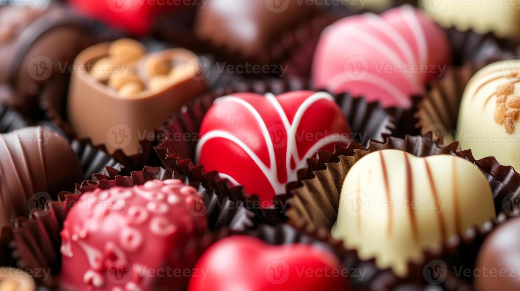 Assorted Chocolates Close Up photo