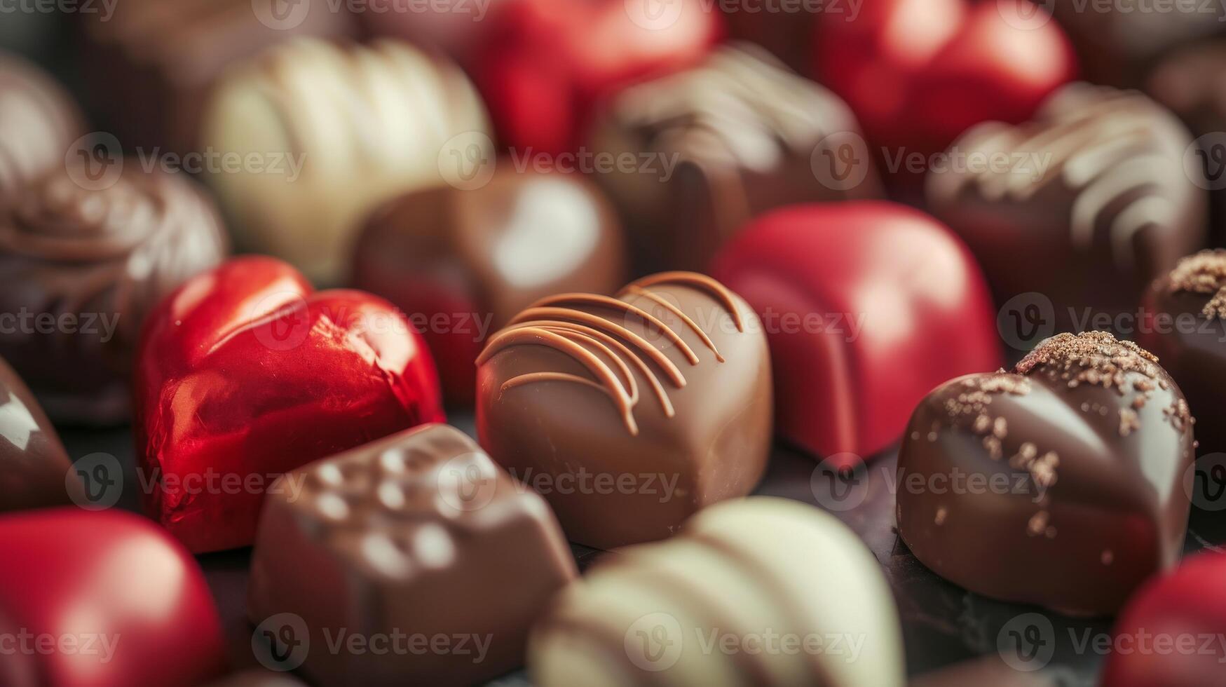 Assorted Chocolates Close Up photo