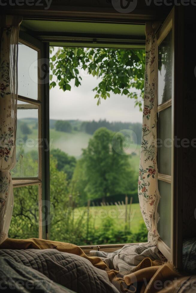 Open Window Overlooking Field photo