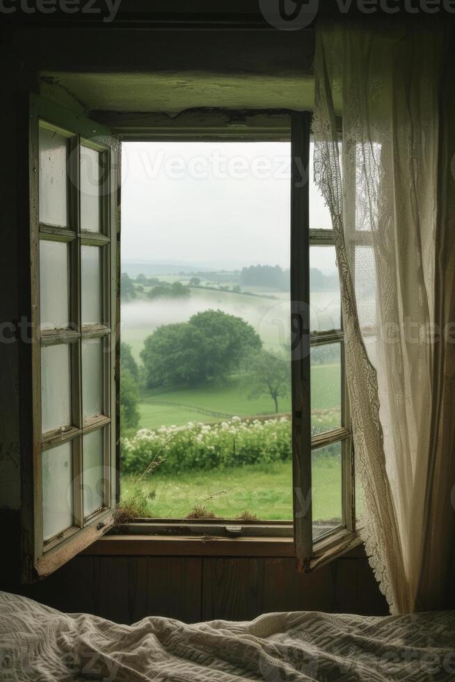 Open Window Overlooking Field photo