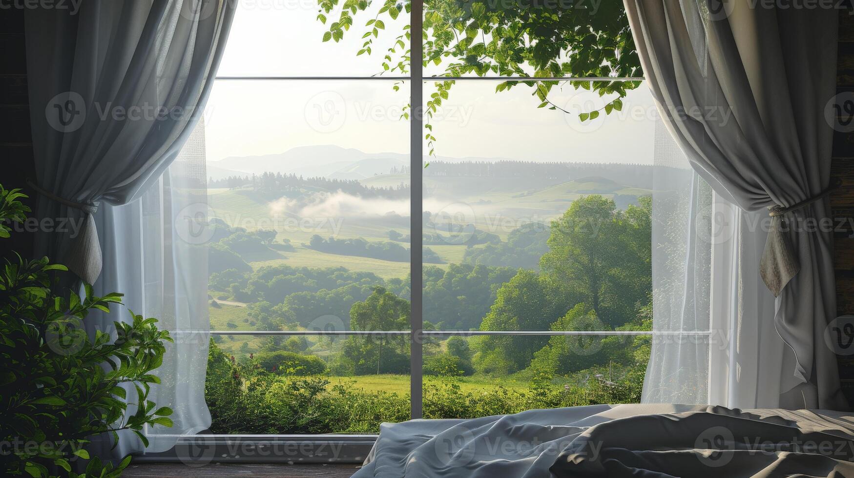 Bedroom With Countryside View photo