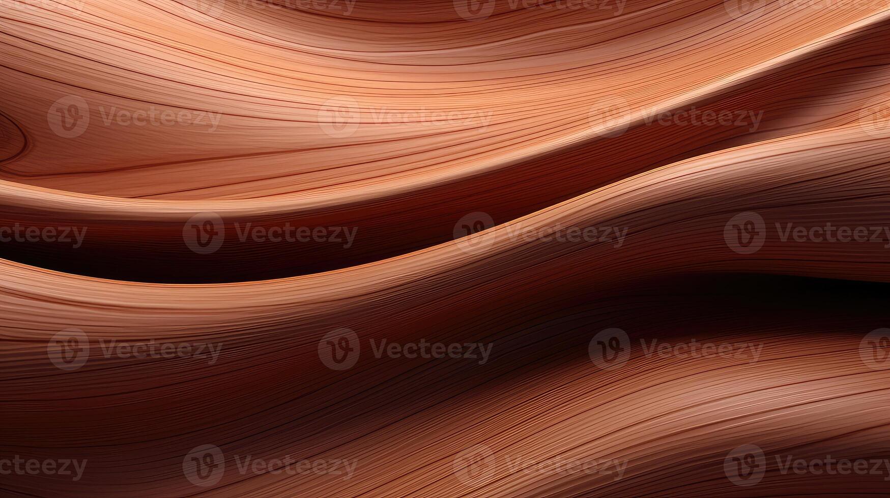 Close-up of Wavy Lines on Wooden Surface photo