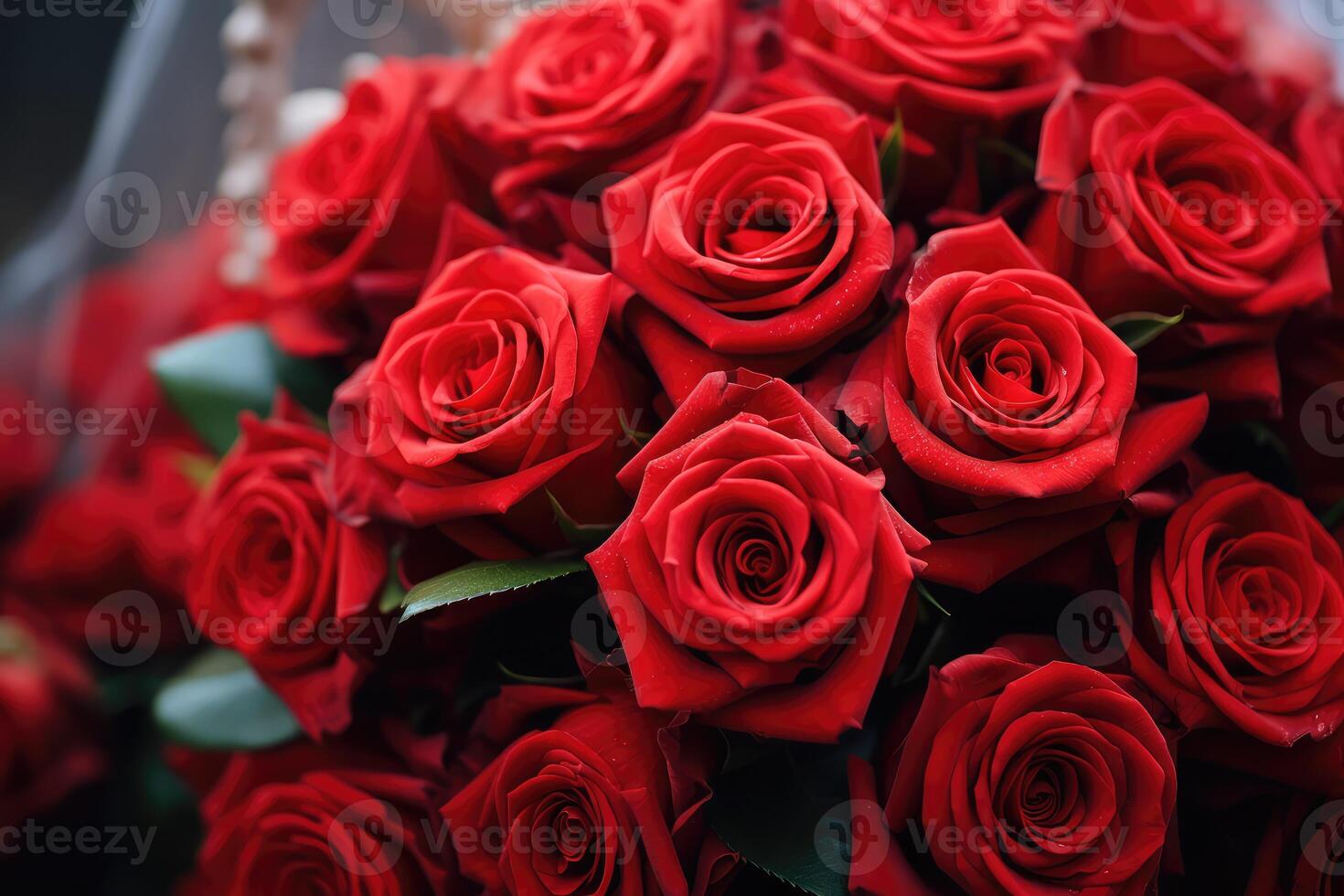 Vibrant Bouquet of Red Roses photo