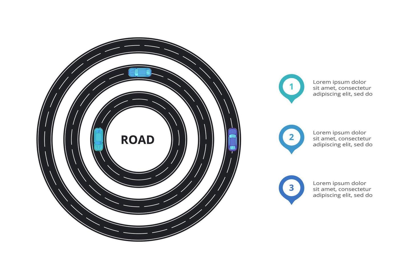 Creative concept for infographic with 3 steps, options, parts or processes. Business data visualization. vector