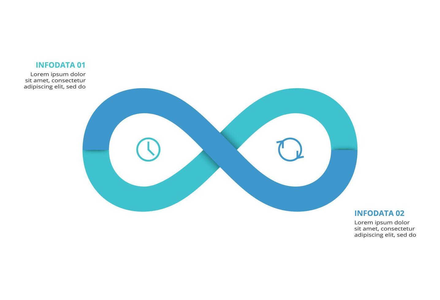 Creative concept for infographic with 2 steps, options, parts or processes. Business data visualization. vector