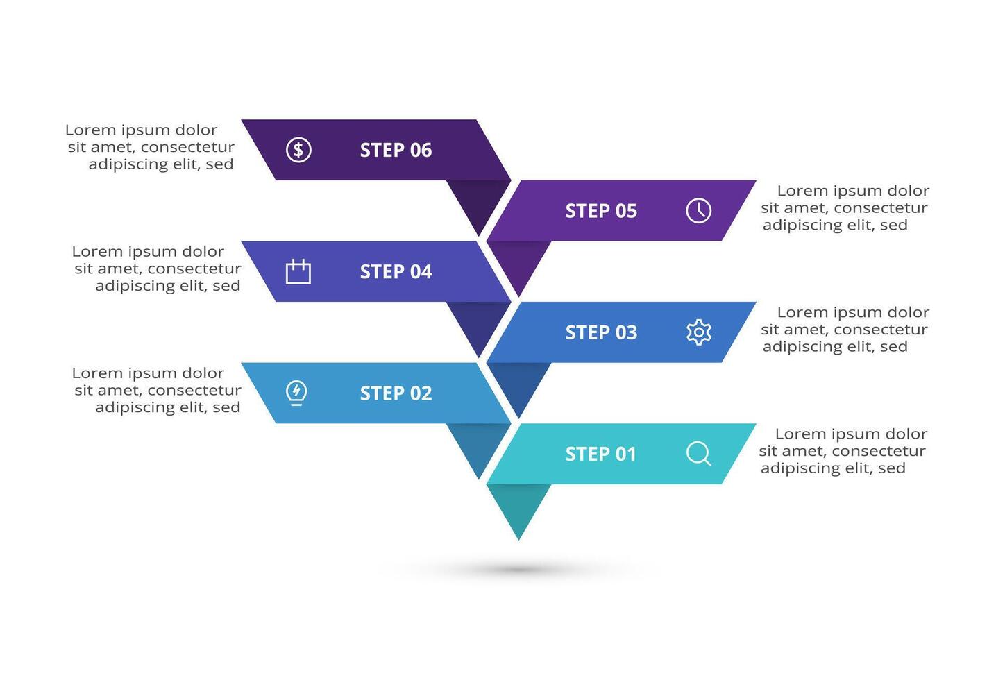 Creative concept for infographic with 5 steps, options, parts or processes. Business data visualization. vector
