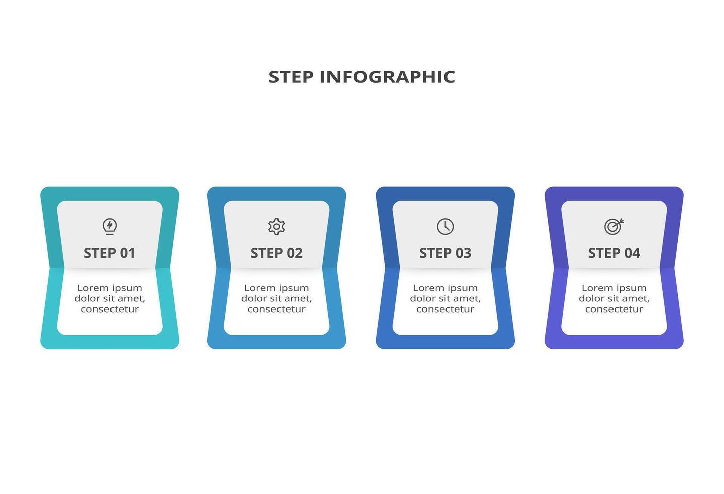 Rectangles infographic with 4 steps, options, parts or processes. Business data visualization. vector