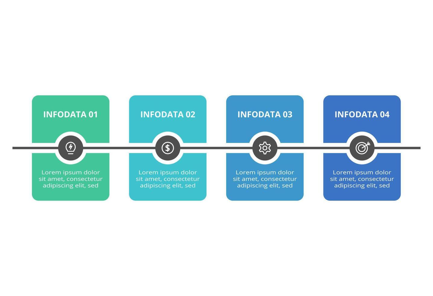 Rectangles infographic with 4 steps, options, parts or processes. Business data visualization. vector