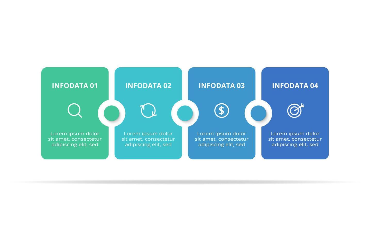 Rectangles infographic with 4 steps, options, parts or processes. Business data visualization. vector