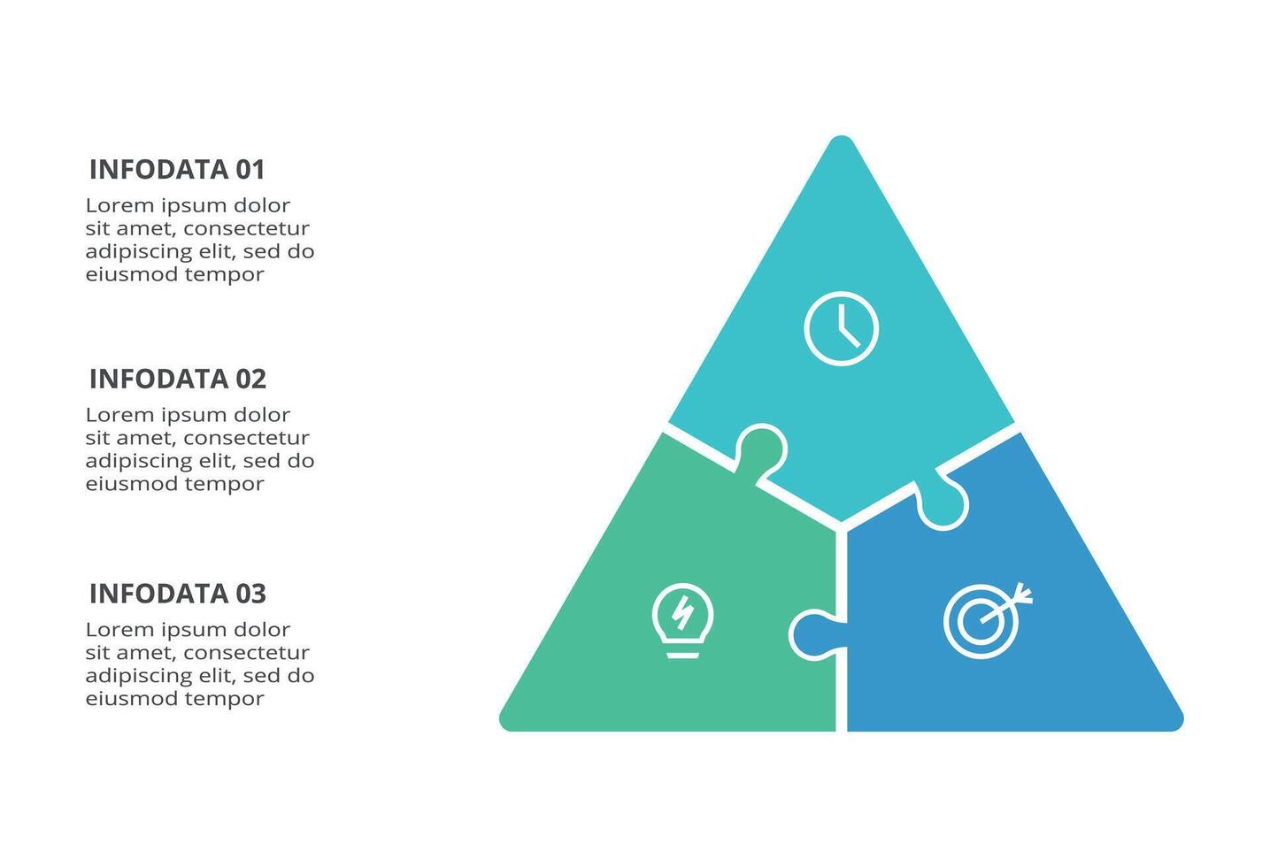 Creative concept for infographic with 3 steps, options, parts or processes. Business data visualization. vector