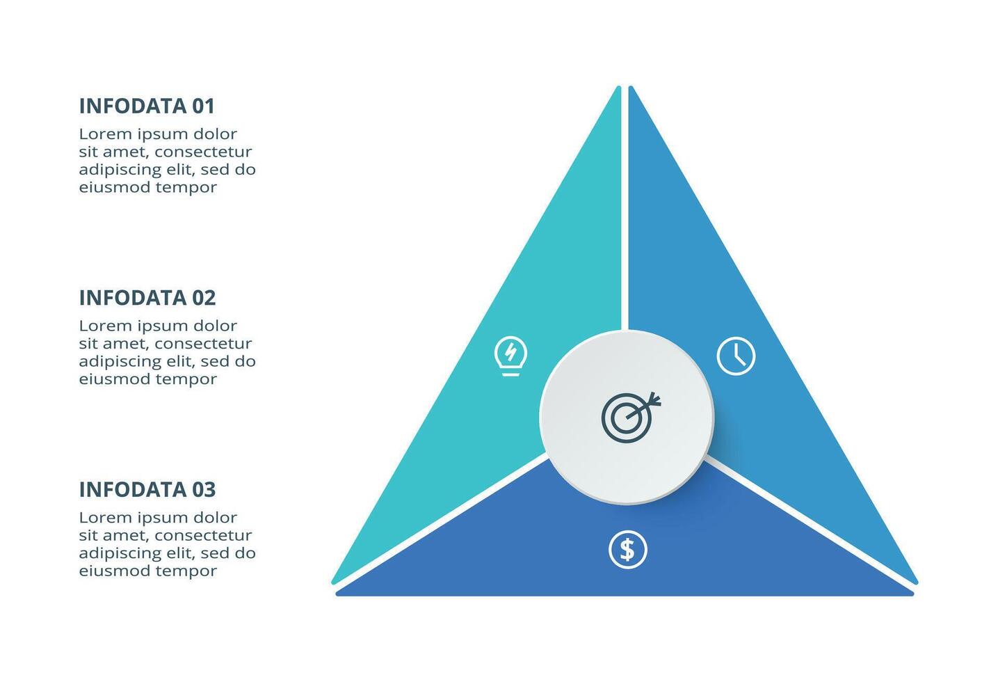 Creative concept for infographic with 3 steps, options, parts or processes. Business data visualization. vector