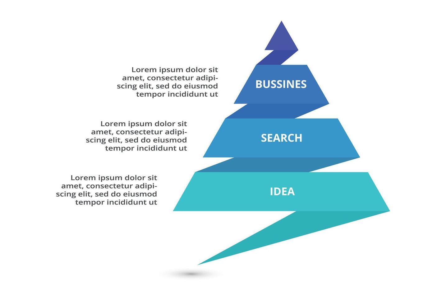 Creative concept for infographic with 4 steps, options, parts or processes. Business data visualization. vector