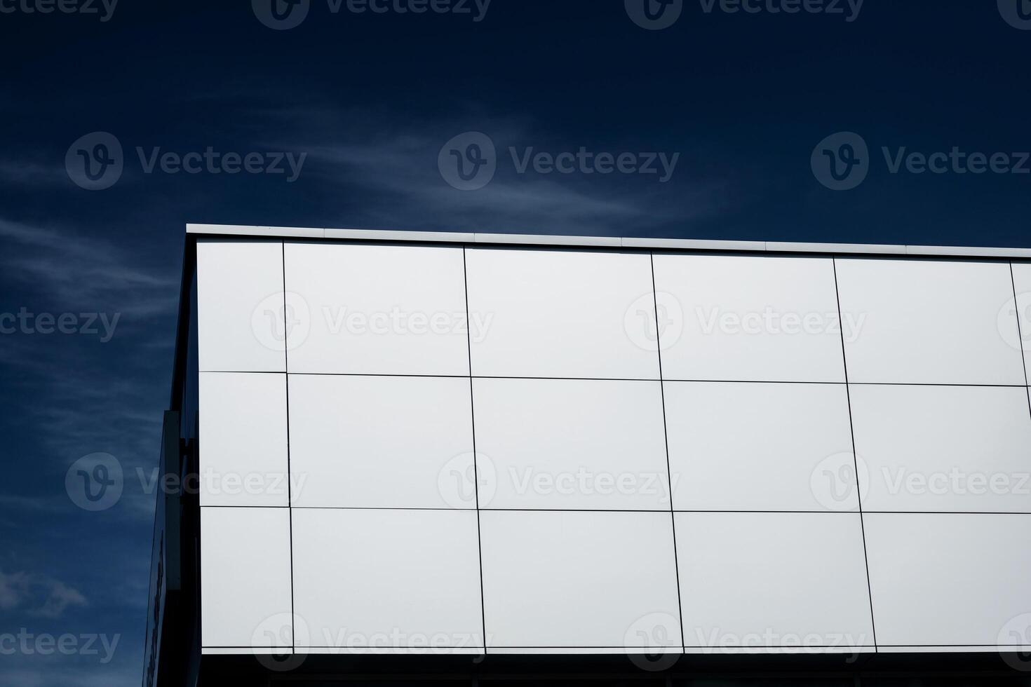 exterior wall of a contemporary commercial style building photo