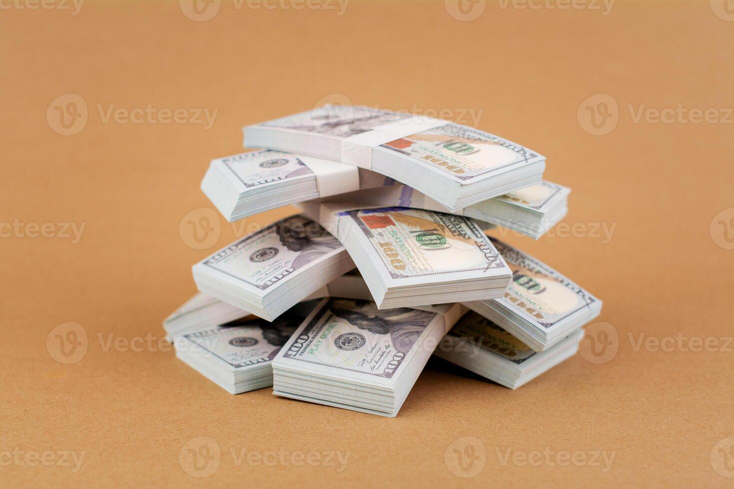 Financial dollars and financial investment Finance and Banking Business Work income, cash flow and investment success photo
