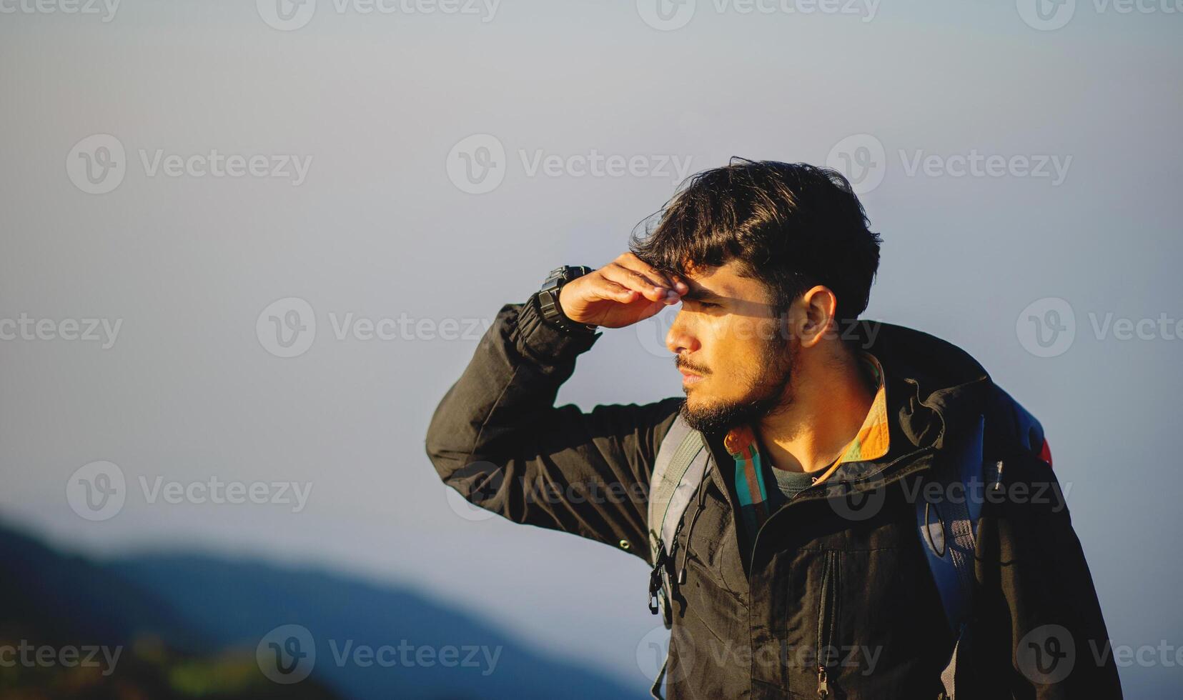 Fatigue from traveling and the problems that came with it, the emotional state of the young man. photo